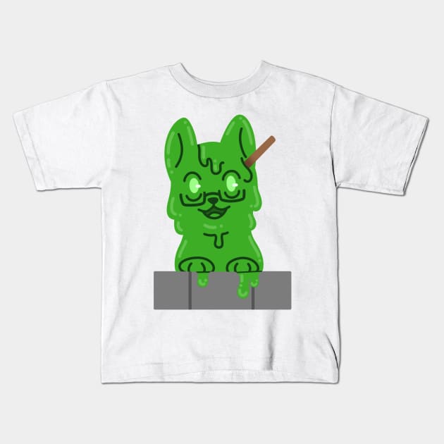 Slimecicle Cat Kids T-Shirt by Hero75